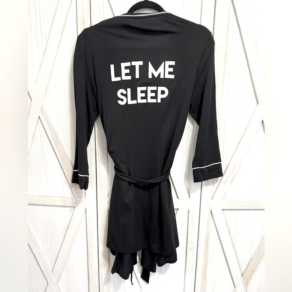 Cosabella Black Let me Sleep Short Lightweight Robe Size M